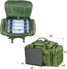Load image into Gallery viewer, Durable Fishing Tackle Bag with 60 Assorted Lures - Lightweight &amp; Convenient
