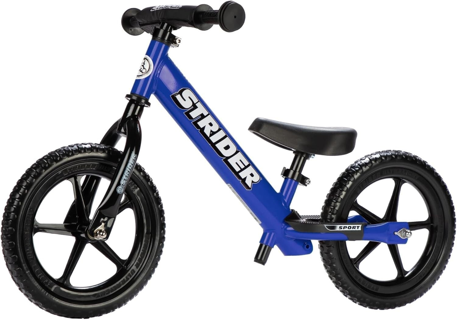 Blue 12" Balance Bike for Toddlers - Padded Seat, Mini Grips & Flat-Free Tires