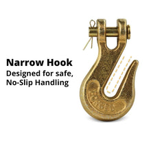 Load image into Gallery viewer, Industrial Grade Clevis Grab Hooks for 5/16 Chains - 10 Pack, 4,700 lb Capacity
