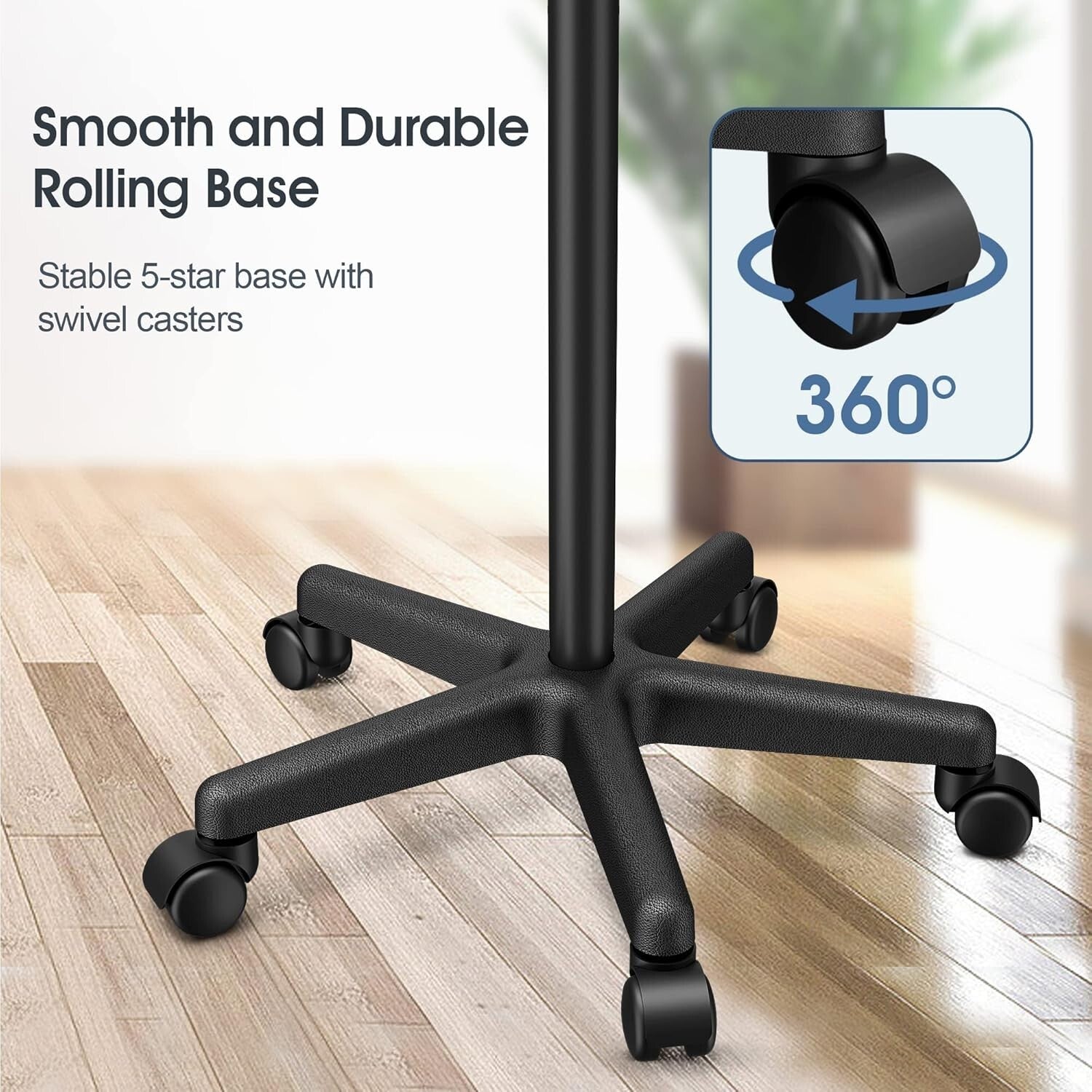 Durable Aluminum Salon Tray with 360° Swivel Wheels - Ideal for Professionals