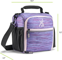 Load image into Gallery viewer, JAXX 9pc Meal Prep Lunch Box: Insulated Kit with Shaker Bottle for All Occasions