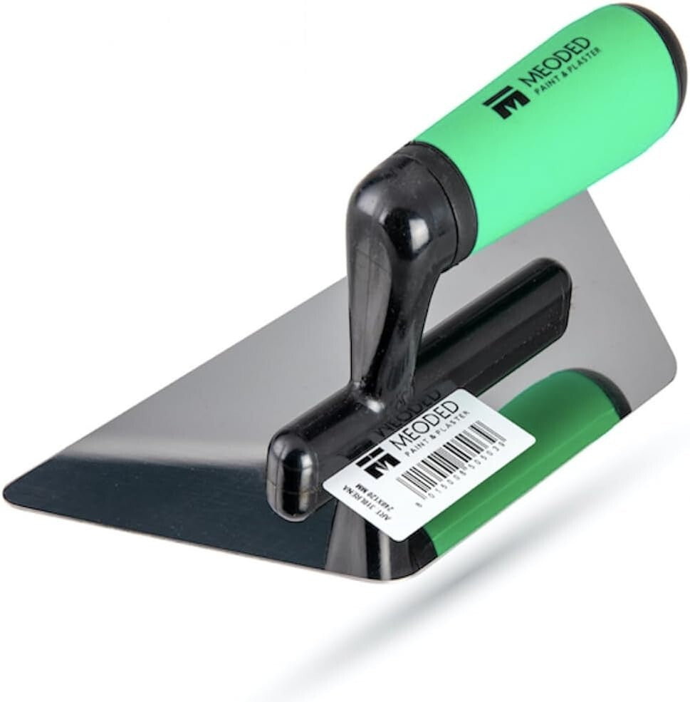 Stainless Steel Venetian Plaster Tool - Trapezoid Trowel for Pro Finish 9.4x4.7