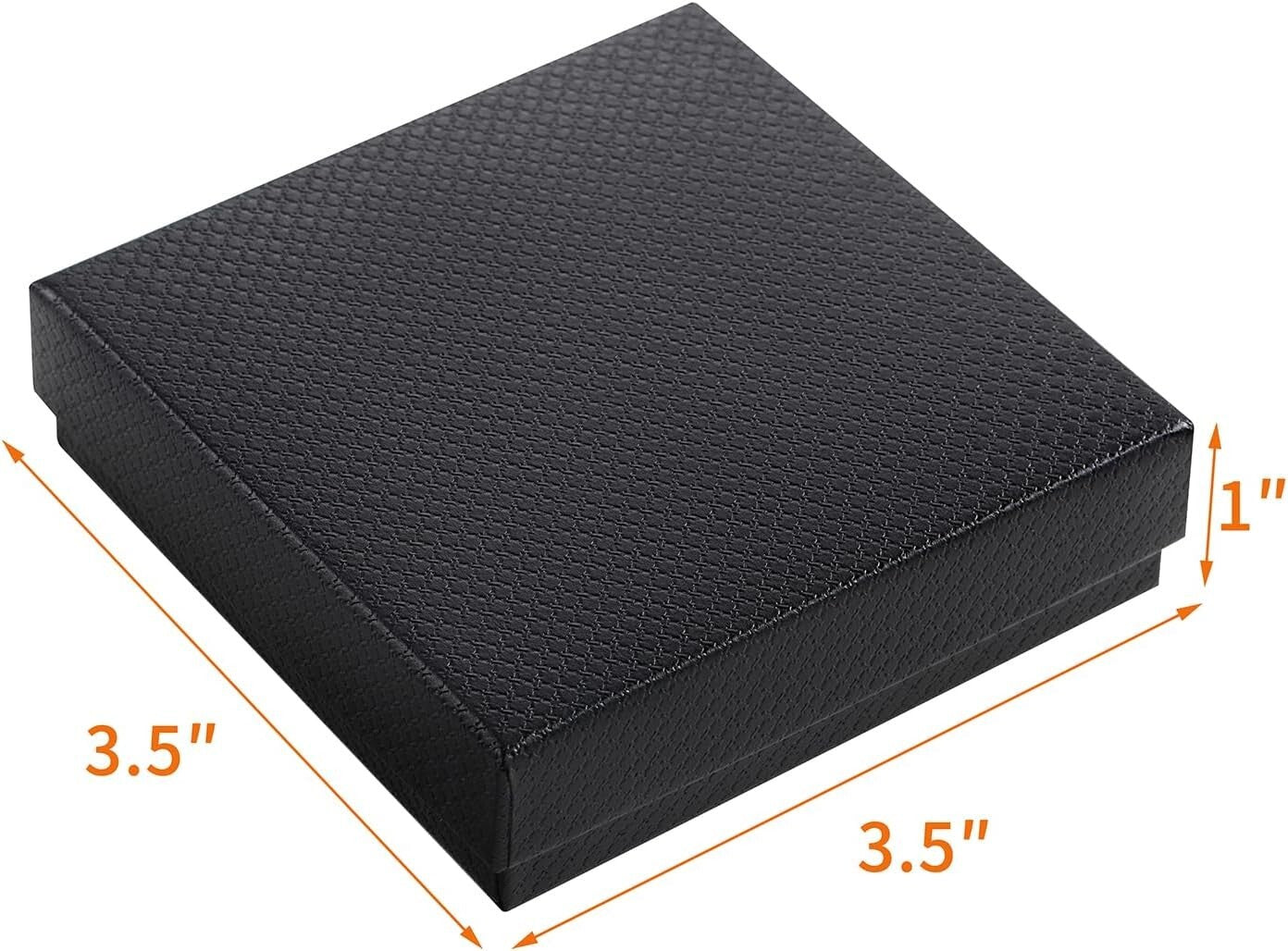 Sturdy Black Cardboard Jewelry Gift Boxes - 96 Multi-use Boxes for DIY | Elegant