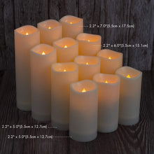Load image into Gallery viewer, 24-Piece Flameless LED Candles with Remote - Waterproof for Indoor/Outdoor Decor
