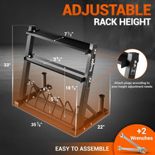 Load image into Gallery viewer, Multi-Functional Weight Storage Rack with 6 Pegs &amp; Barbell Stand – Max 1190 lbs