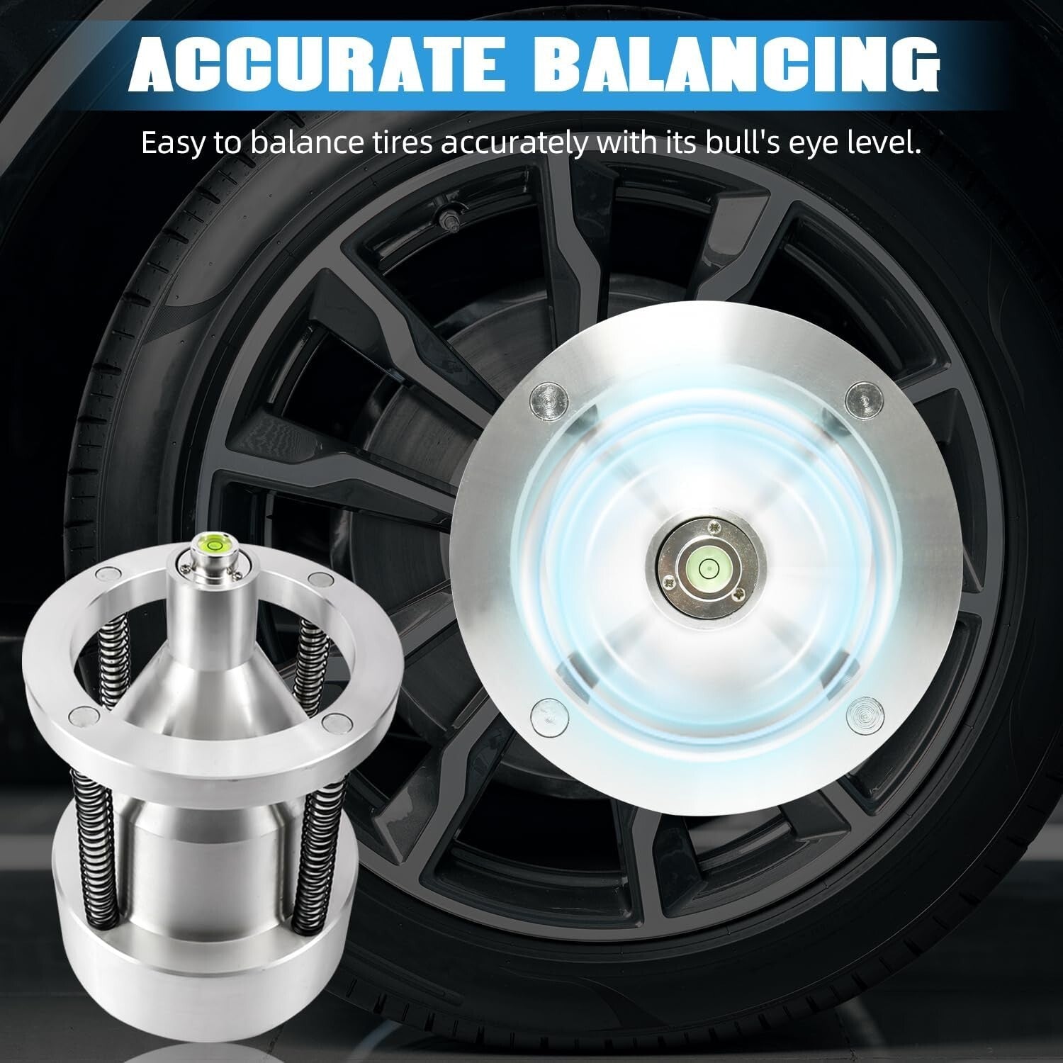 Precision Wheel Balancer with Built-in Level - Perfect for Cars and Light Trucks