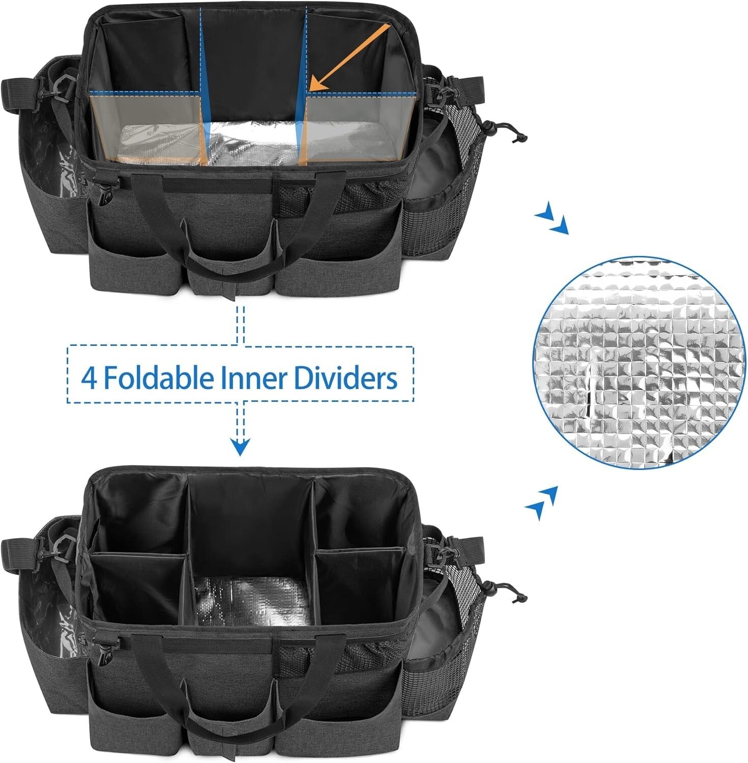 Ergonomic Wearable Cleaning Organizer with Adjustable Strap and Multiple Pockets