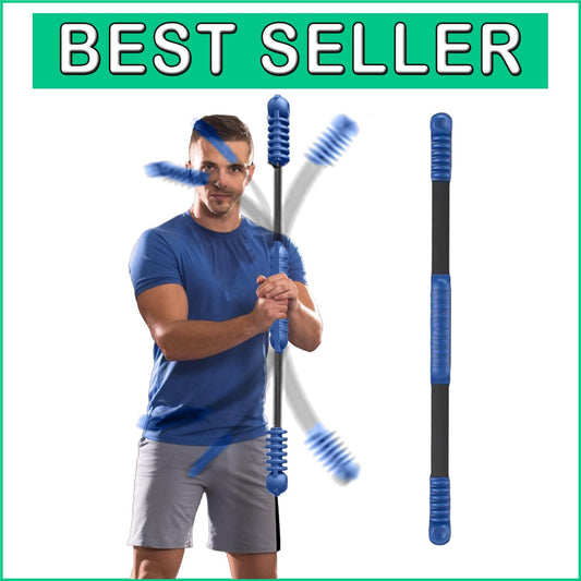 Elastic Fitness Bar: Portable Vibration Weight Stick for Total Body Workouts