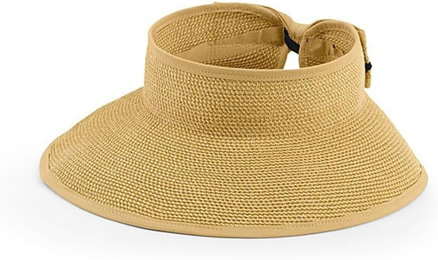 Lightweight Adjustable Women's Sun Visor Hat - 4.25" Brim for Ultimate Shade
