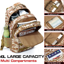 Load image into Gallery viewer, Lightweight Camo Backpack with MOLLE System and USB Charging - Perfect for Teens
