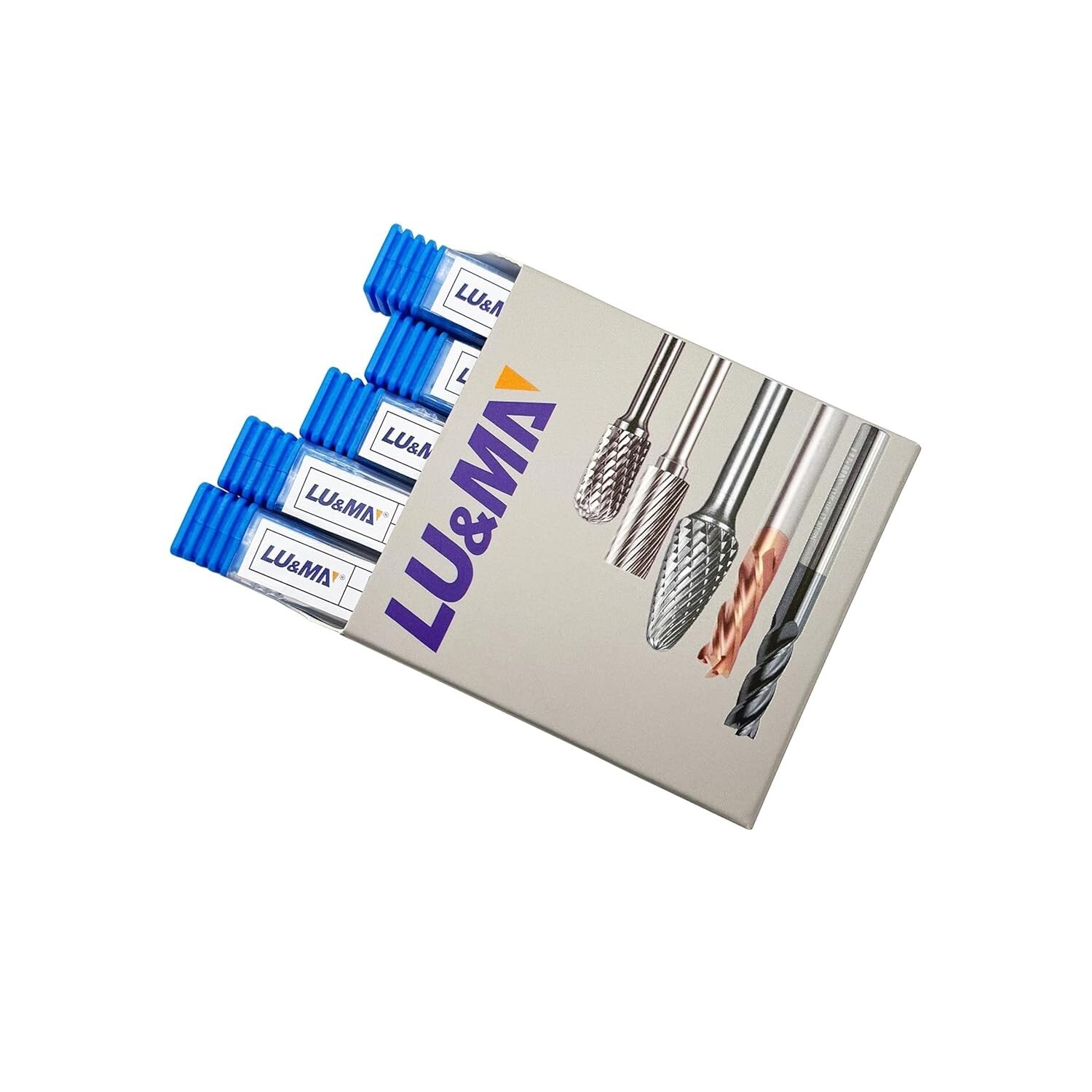 Durable 1/8" Solid Carbide Drill Bits with Straight Shank - 5-Piece Collection