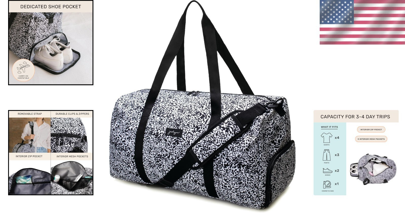 Durable Polyester Travel Bag - Perfect Fit for Yoga, Gym, or Weekend Getaways