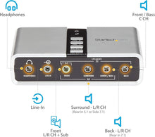 Load image into Gallery viewer, Easy-to-Install 7.1 USB Sound Card for Laptops and Desktops – High-Quality Sound
