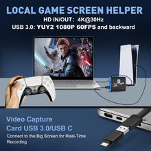 Load image into Gallery viewer, Versatile HDMI Capture Card for Streaming &amp; Recording - Mac &amp; Windows Compatible