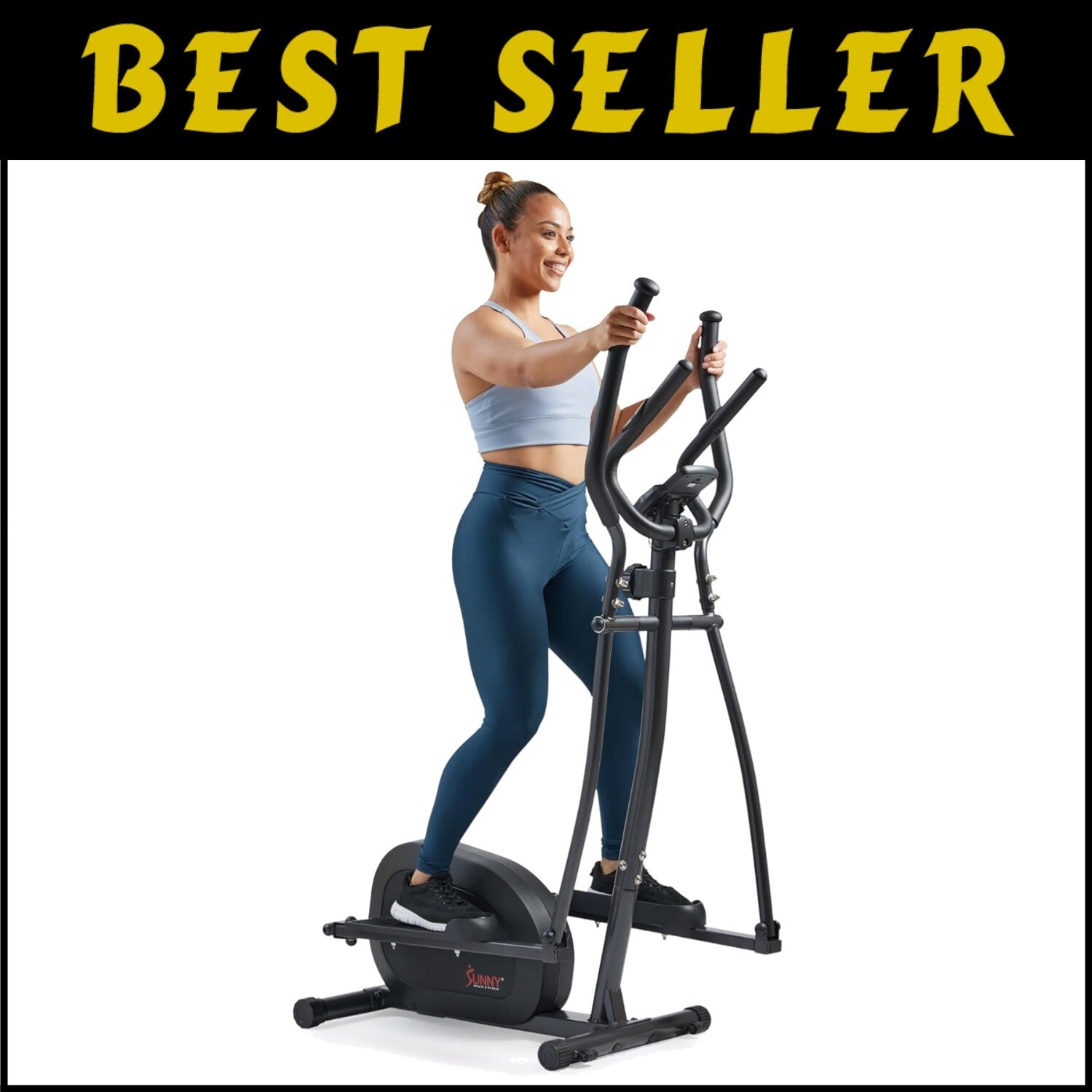 Compact Full-Body Elliptical Cross Trainer - Whisper Quiet with Digital Tracking