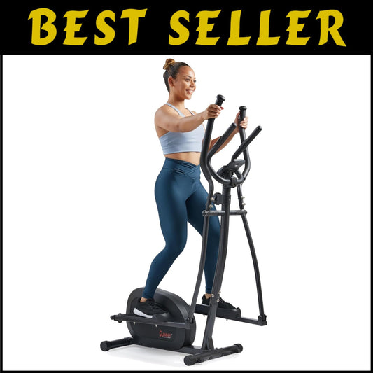 Compact Full-Body Elliptical Cross Trainer - Whisper Quiet with Digital Tracking