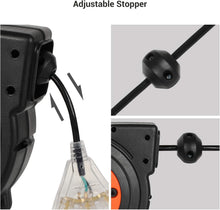 Load image into Gallery viewer, Versatile Wall Mount 40 FT Extension Cord Reel - Automatic and Weather Resistant