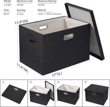 Load image into Gallery viewer, Versatile Stackable Storage Bins - 39L Decorative Boxes for Home Organization