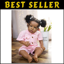 Load image into Gallery viewer, Realistic 20-Inch African American Reborn Doll with Soft Body - Perfect Gift Set