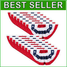 Load image into Gallery viewer, Traditional Stars and Stripes Bunting Flags for Memorable Patriotic Celebrations