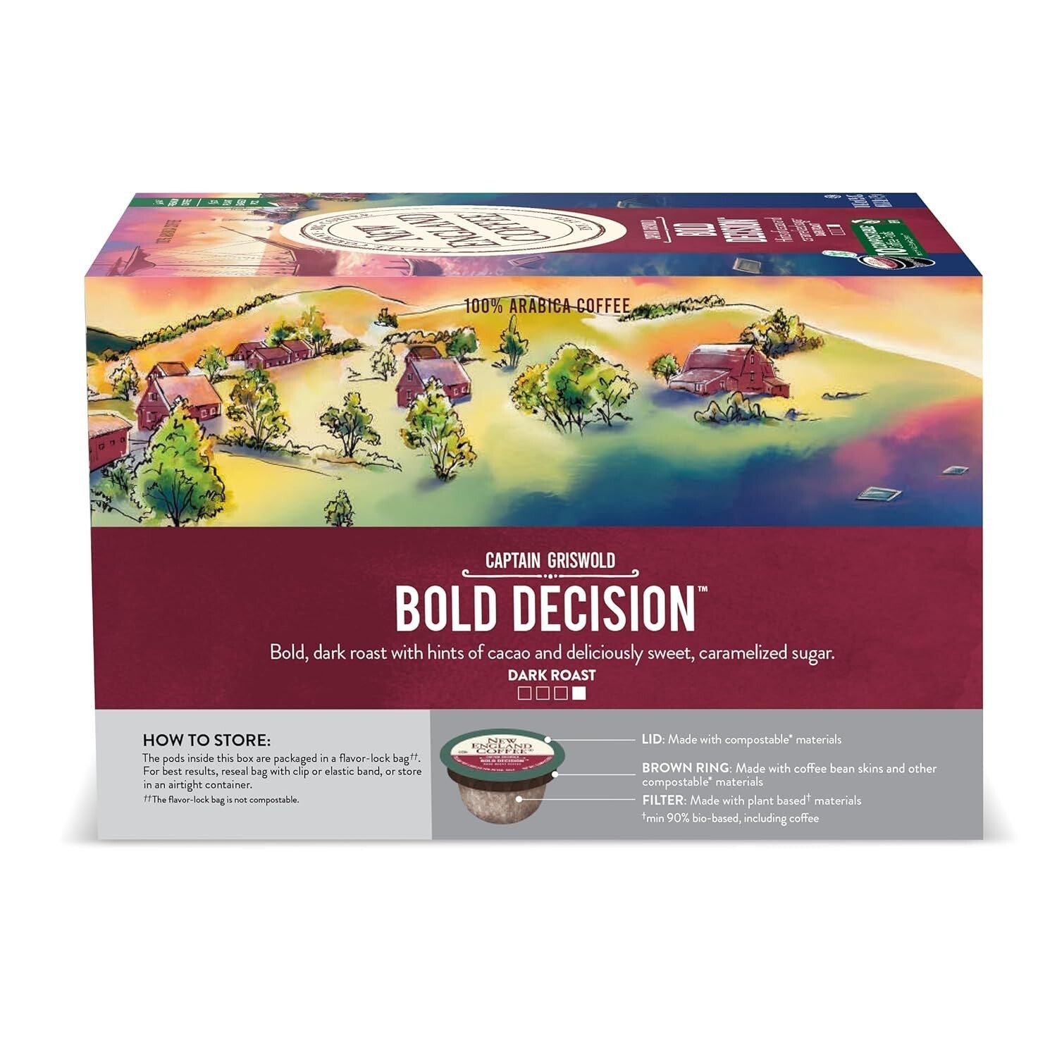 Experience Bold Decision - Dark Roast Single Serve Coffee Pods, 6 Packs of 10ct