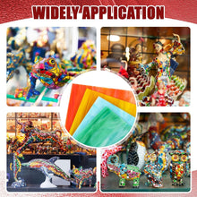 Load image into Gallery viewer, Multicolor Stained Glass Sheets - 24 Pcs 4x6 Inch for Fun Crafting Gatherings