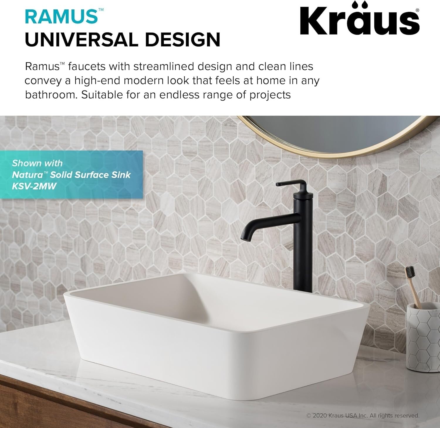 Brushed Gold Single Handle Vessel Sink Faucet with Pop-Up Drain - Elegant Design