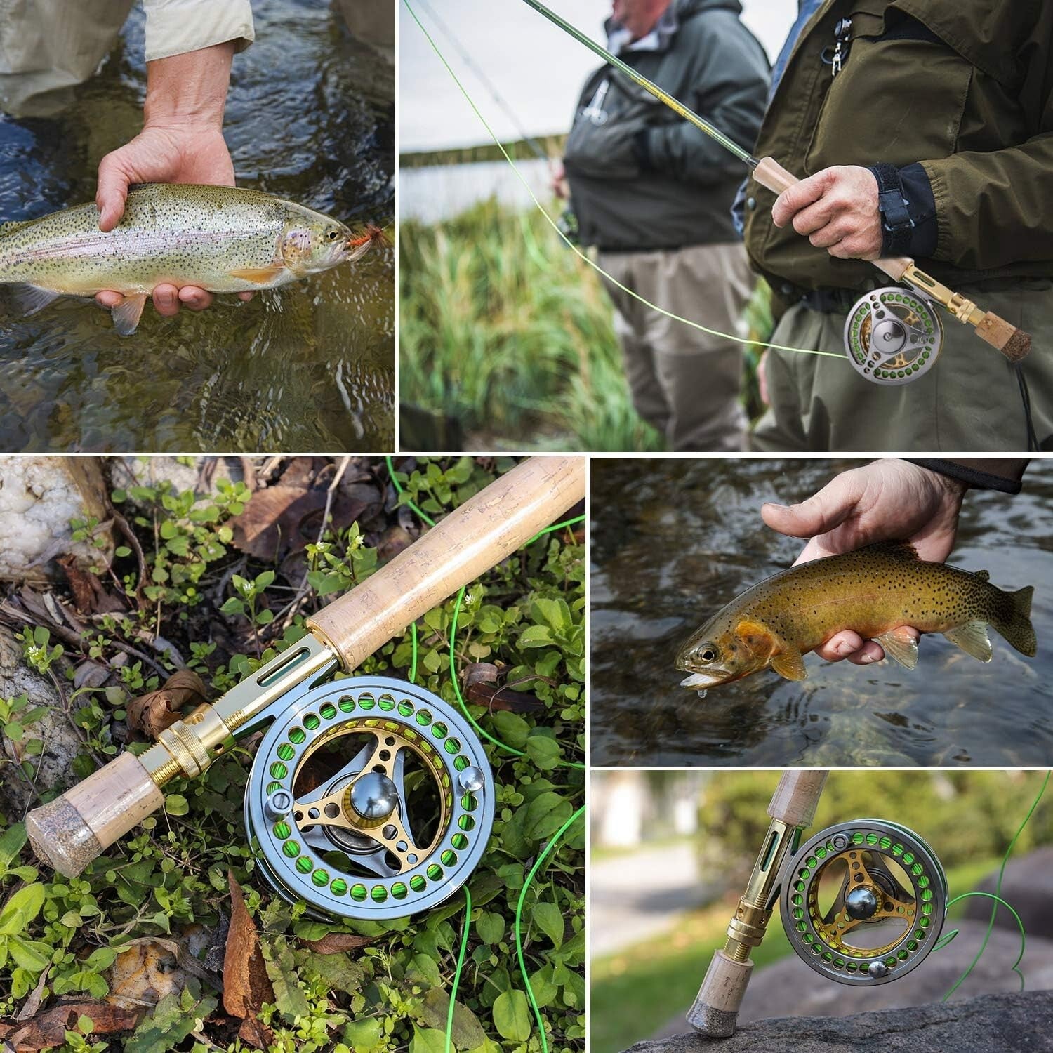 Medium Heavy Fly Fishing Rod Reel Combo with Cork Handle - Ideal for All Anglers