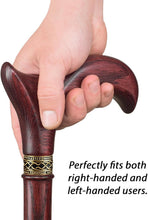 Load image into Gallery viewer, Luxury Hardwood Oak Walking Cane - Adjustable for Height, FSA/HSA Eligible