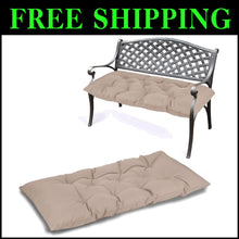 Load image into Gallery viewer, Luxury Khaki Indoor/Outdoor Bench Cushion 59'' Long - Firm Comfort Solution