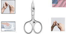 Load image into Gallery viewer, Premium 2-in-1 Nail and Cuticle Scissors - Durable Stainless Steel, Matte Finish