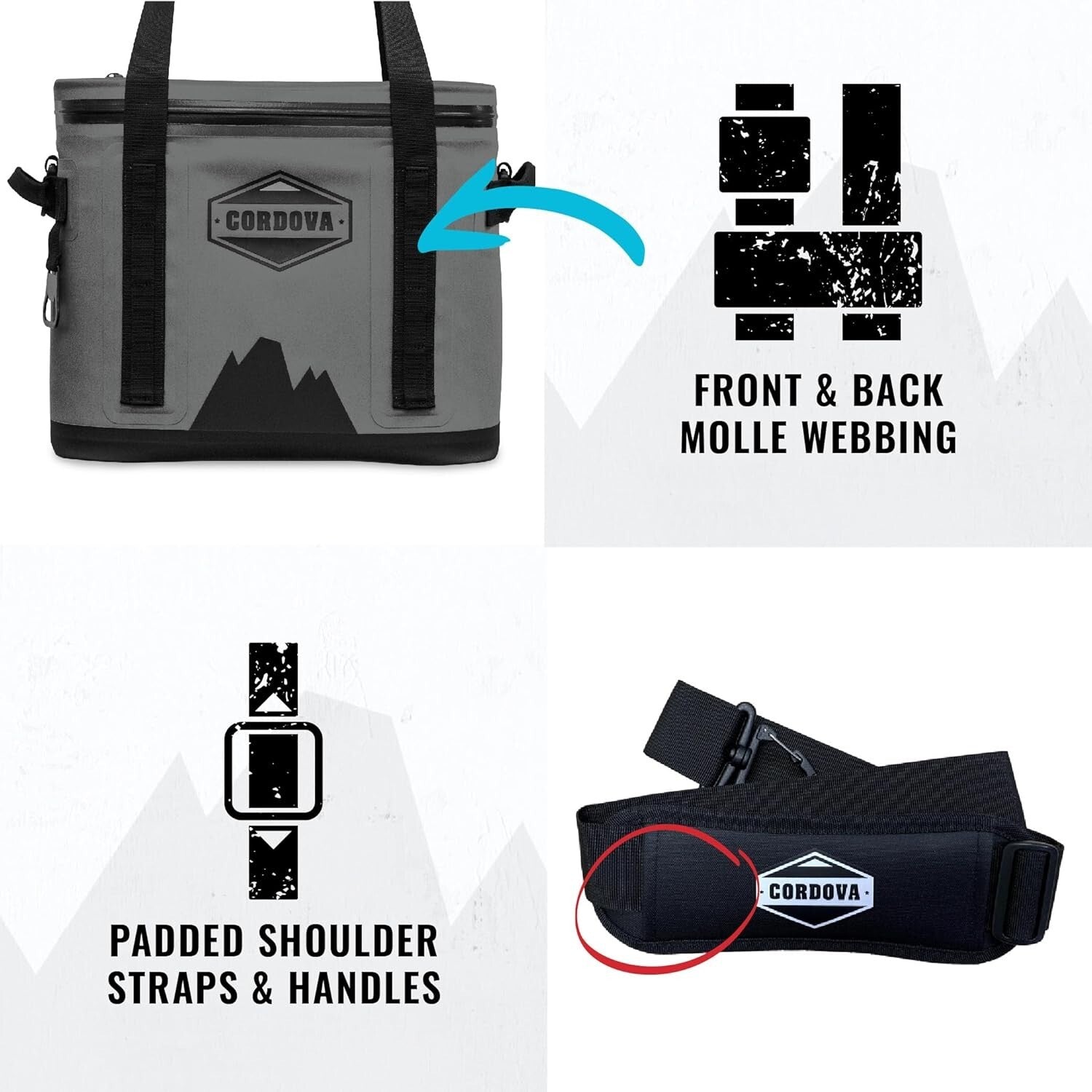 Multi-Purpose 16 Can Soft Cooler with Molle Loops - Ideal for Outdoor Adventures