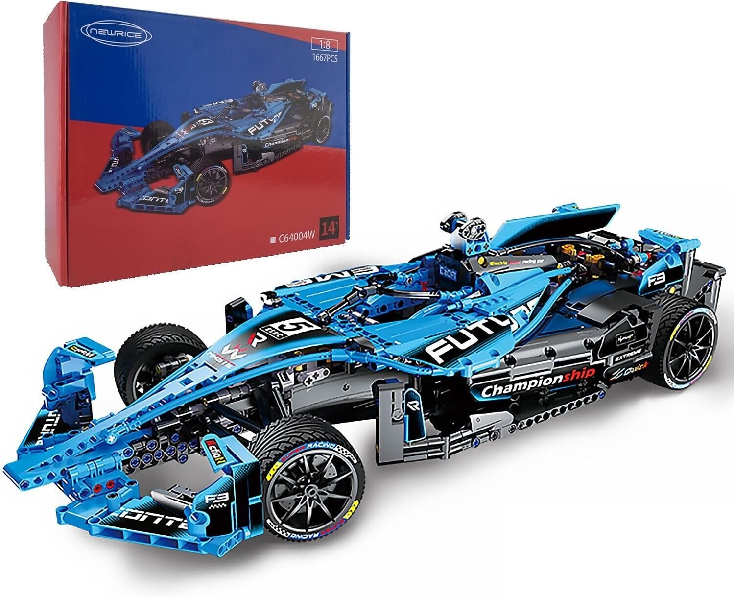 Detailed Formula 1 Racing Car Blocks Set - Perfect for Teen and Adult Collectors