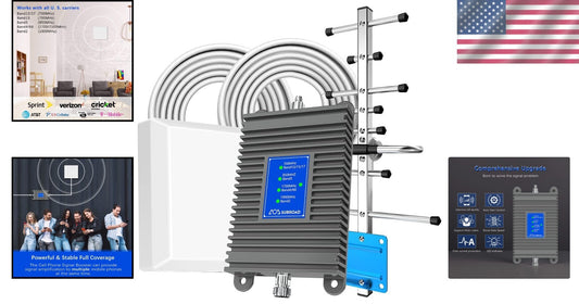 Cell Phone Signal Booster for All U.S. Carriers – Up to 5,000 sq ft Coverage