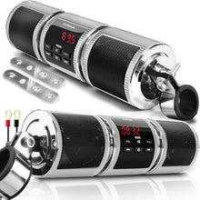 Load image into Gallery viewer, Dual 7/8-1.25 in. Handlebar Bluetooth Speakers with USB &amp; FM for Adventure Bikes