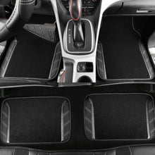 Load image into Gallery viewer, Carbon Fiber Black Steering Wheel Cover &amp; Waterproof Car Mats for All Vehicles