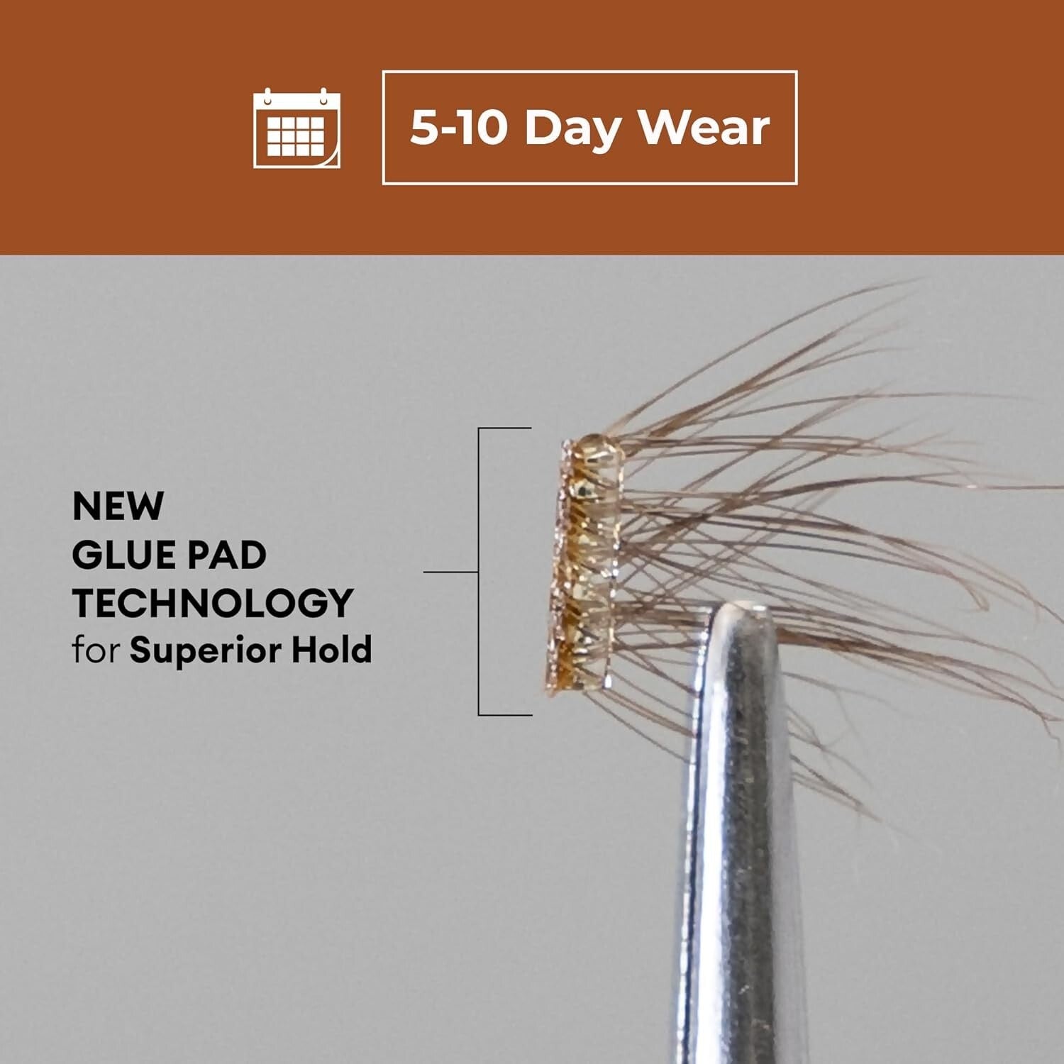 Effortless 5-10 Day Wear Brown Pop-On Lash Clusters - 60 Count, Cruelty-Free