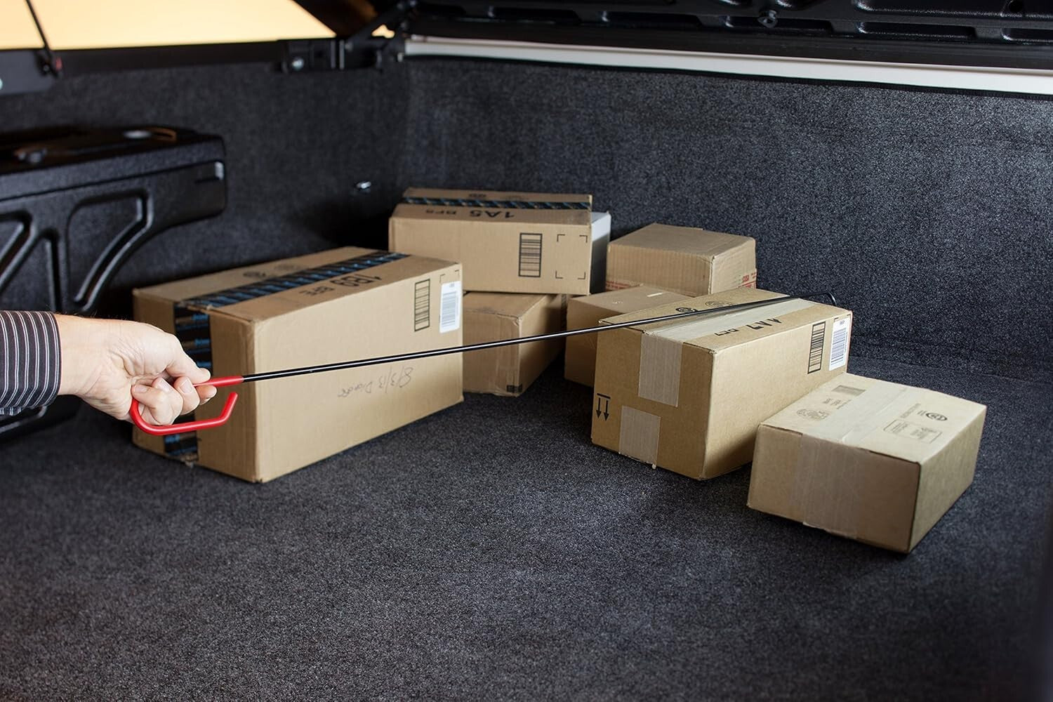 Automatic Tension Control Hook & Rod Tool - Perfect for Truck Bed Organization