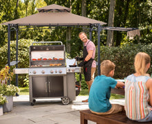 Load image into Gallery viewer, Spacious 11'x5' Grill Gazebo with LED Lights – Water Resistant and Stylish