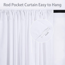 Load image into Gallery viewer, Premium White Backdrop Curtain Panels - 4 x 5ft x 10ft for Photography and Decor