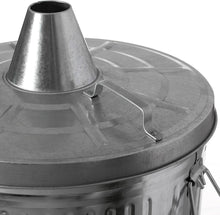 Load image into Gallery viewer, Galvanized Metal Garden Incinerator with Chimney - Round 20-Gallon Waste Burner