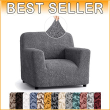 Load image into Gallery viewer, Soft Polyester Armchair Slipcover - One-Piece Stretch Fit for Modern Living
