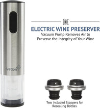 Load image into Gallery viewer, Premium Electric Corkscrew &amp; Wine Preserver Gift Set - Perfect for Enthusiasts