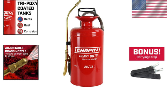 Premium 2-Gallon Professional Grade Tri-Poxy Steel Sprayer for Garden Care