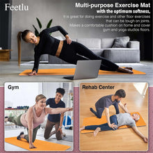 Load image into Gallery viewer, Extra Thick 10mm Non-Slip Yoga Mat with Strap - Ideal for Pilates &amp; Workouts