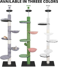 Load image into Gallery viewer, Durable Adjustable Cat Climbing Tree With Hammock - Ideal For Energetic Kittens