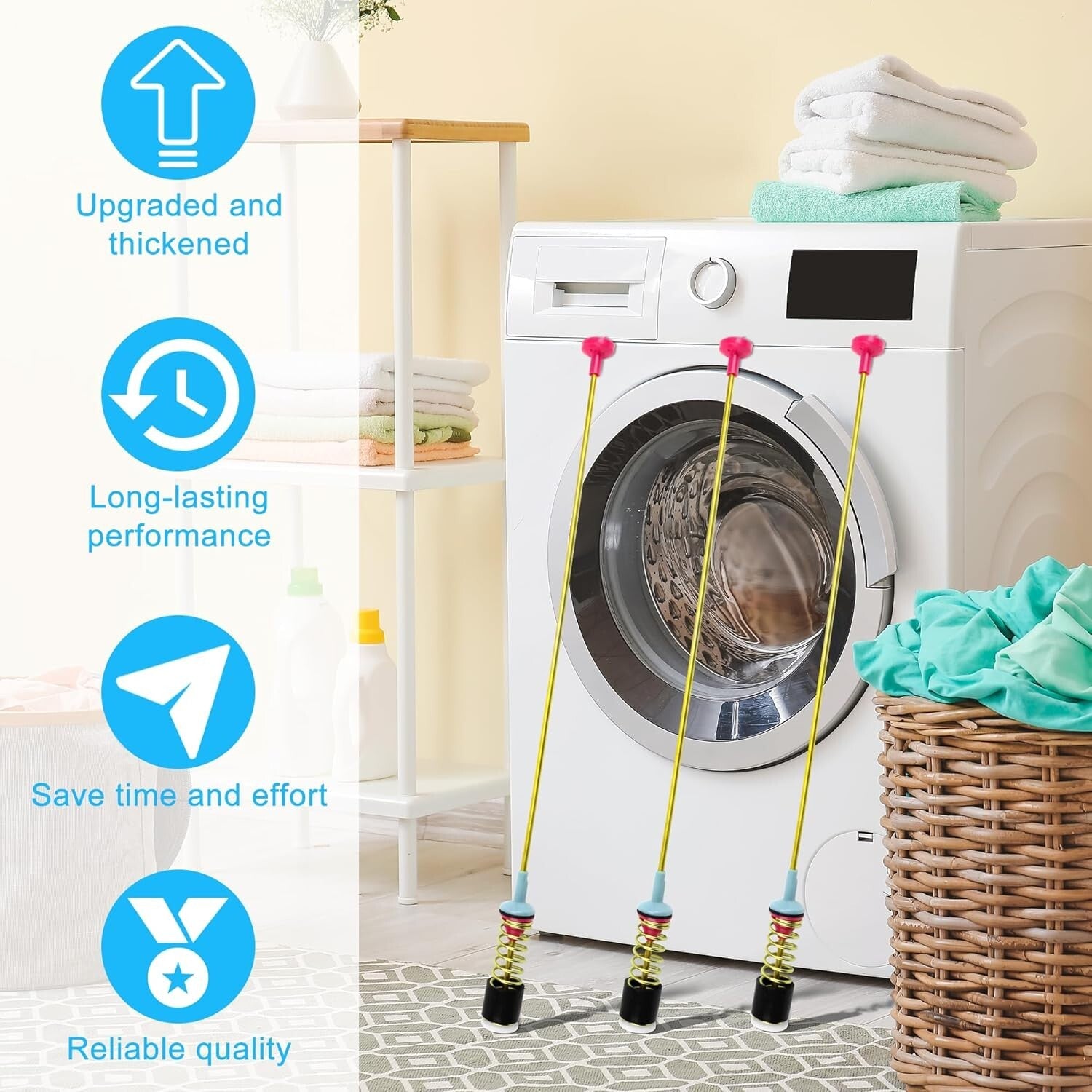 Support Your Samsung Washer - Heavy-Duty Suspension Rods for Smooth Operation