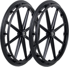 Load image into Gallery viewer, Puncture-Proof 24x1" Wheelchair Rear Wheel Assembly for Self-Propelled Models