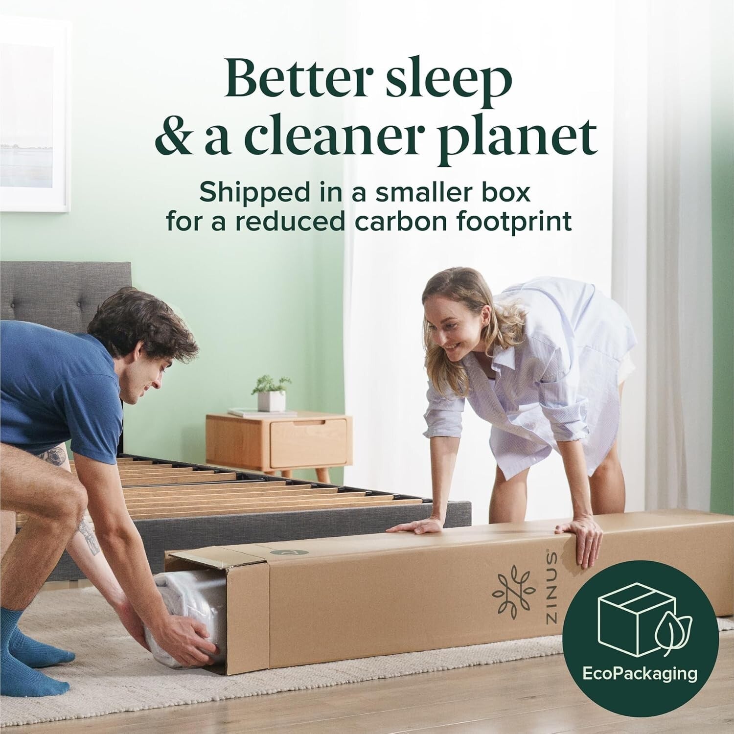Durable Twin Mattress in A Box - 6 Inch Medium Firm Hybrid with CertiPUR-US Foam
