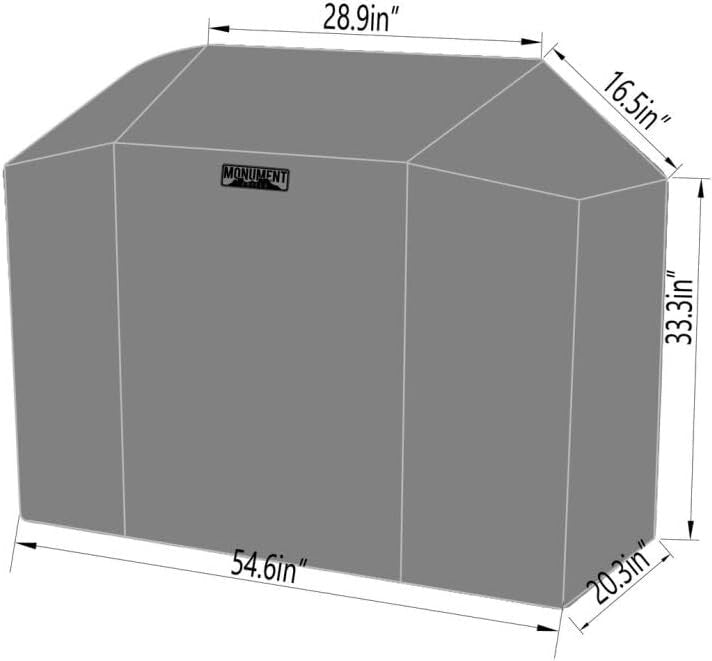 Durable Heavy-Duty BBQ Grill Cover - Fits 54-Inch Models with Easy Clean Design